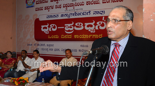 Human rights, walk the talk, says S R Nayak 1